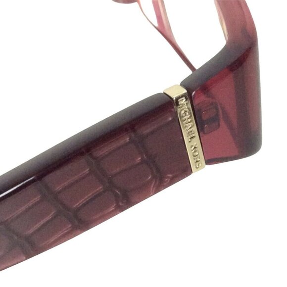 Michael Kors Burgundy Rectangle Eyeglasses Frames MK23 Acetate 51-18-135 Women - Picture 10 of 10